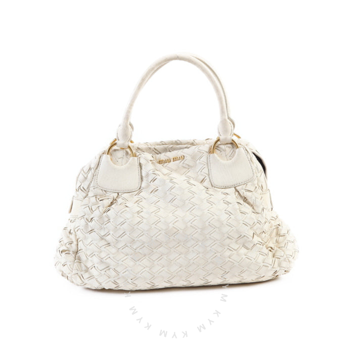 MIUMIU Handbag Other white MIUMIU Mew Mew SACCA 2 MANICI Women Used Au MIUMIU Handbag Other white MIUMIU Mew Mew SACCA 2 MANICI Women Used Au