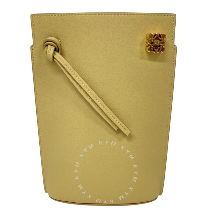 LOEWE Shoulder Bag leather beige dice pocket LOEWE Shoulder Bag leather beige dice pocket