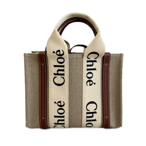 Chloé - Sac Cabas Small Woody, Marron