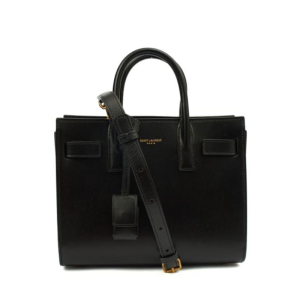 Saint Laurent – Sac de Jour Nano en cuir de veau, Noir