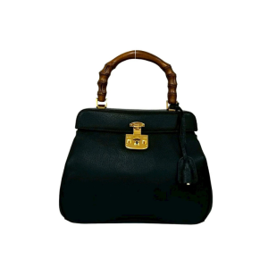 Gucci - Sac à main en bambou, noir