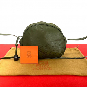 LOEWE Shoulder Bag leather khaki