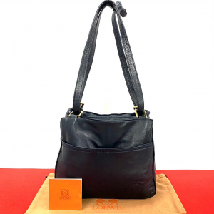LOEWE Shoulder Bag leather Navy