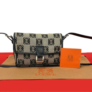 LOEWE Shoulder Bag canvas black