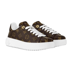 Louis Vuitton – Baskets Time Out Monogram, Marron