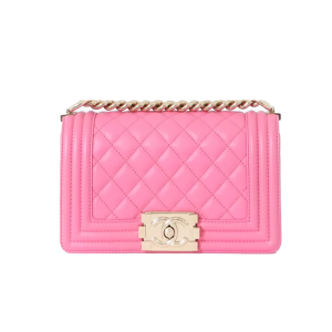 Chanel – Mini sac Boy en cuir, Rose