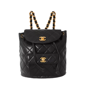 Chanel - Sac à dos Duma vintage, Noir
