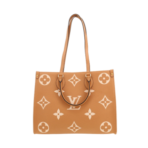 Louis Vuitton – Sac cabas Onthego en cuir Monogram, Marron