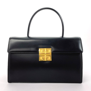 Givenchy Handbag leather black vintage logo