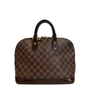 Louis Vuitton – Sac à main Alma PM en toile Damier Ébène, Marron