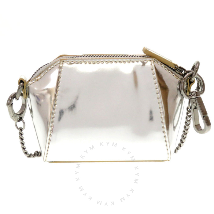 GIVENCHY Shoulder Bag BB60D7B0XN leather Silver Chain Women Used Authe