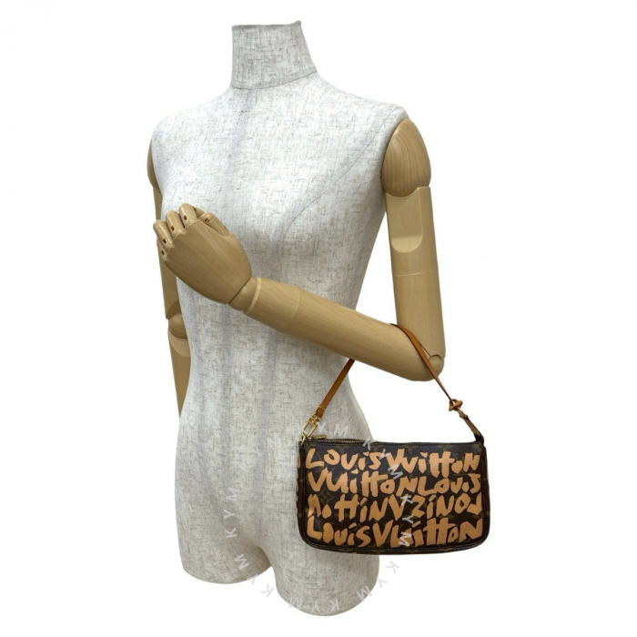Louis Vuitton - Graffiti Pochette Shoulder Bag, Brown