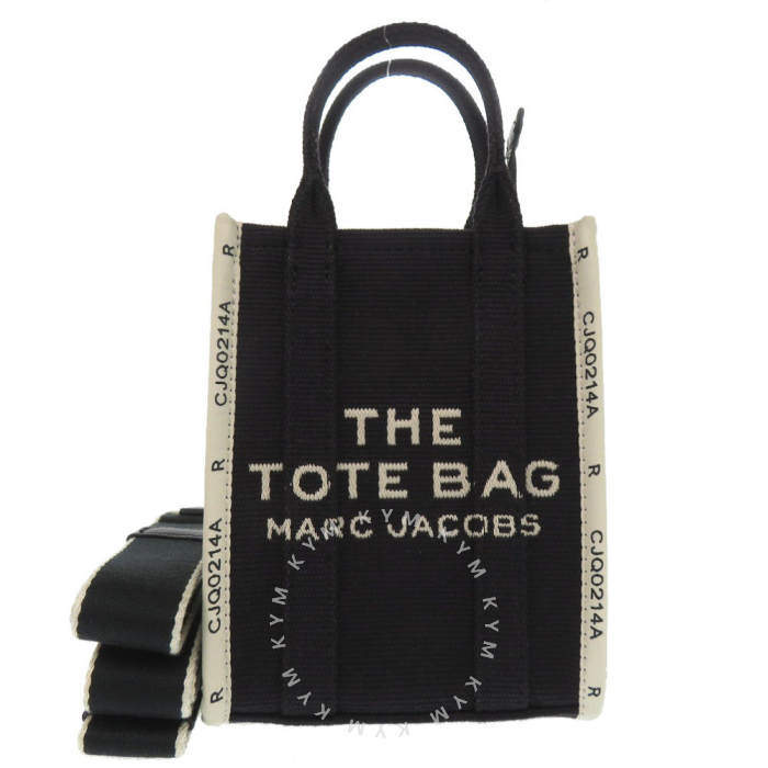 MARC JACOBS Tote Bag Cotton, Polyester black THE JACQUARD PHONE TOTE B MARC JACOBS Tote Bag Cotton, Polyester black THE JACQUARD PHONE TOTE B
