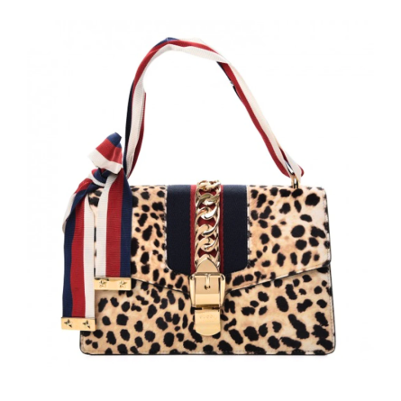 Gucci - Small Sylvie Shoulder Bag, Leopard Print