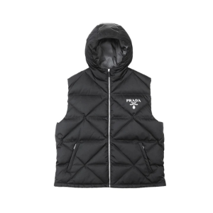 Prada - Down Vest Jacket, Black