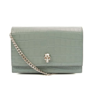 Alexander McQueen - Skull Lock Shoulder Bag, Blue