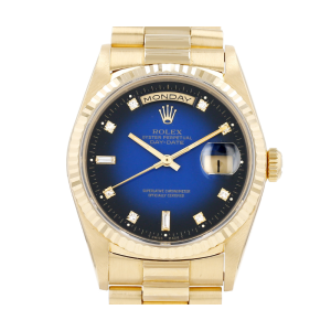 Rolex - Daydate Yellow Gold, Blue