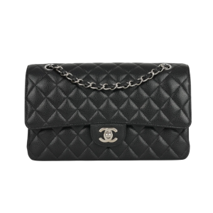 Chanel - Medium Classic Double Flap Handbag, Black