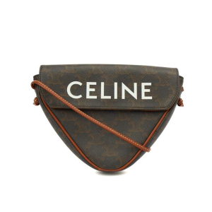 Celine - Oval Triomphe Crossbody, Brown