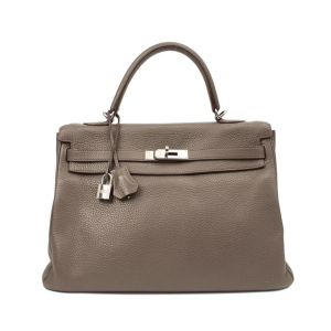 Hermes - Kelly 35, Etain, Handbag