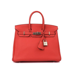 Hermes - Birkin 25, Rouge Pivoine, Handbag