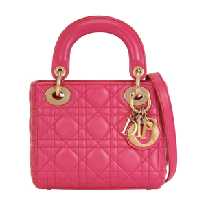 Christian Dior - Mini Lady Dior Crossbody Bag, Pink