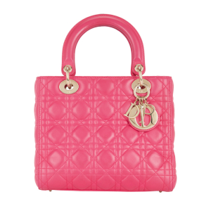 Christian Dior - Medium Lady Dior Hand Bag, Pink