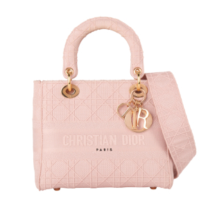 Christian Dior - Medium Lady Dior D-Lite Crossbody Bag, Pink