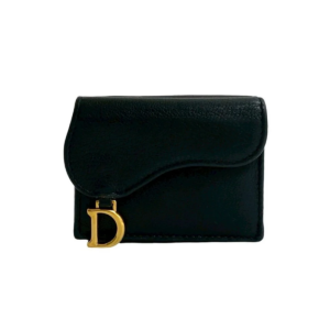 Christian Dior - Tri-fold Saddle Wallet, Black