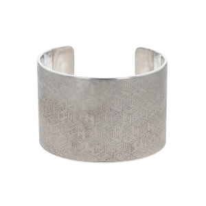 Hermes - Textured Cuff, Silver