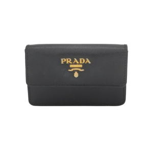 Prada - Saffiano Compact Wallet, Black