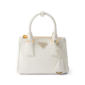 Prada - Mini Saffino Handbag, White