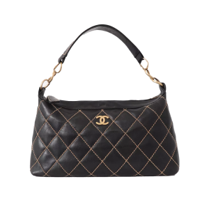 Chanel - Wild Stitch Shoulder Bag, Black
