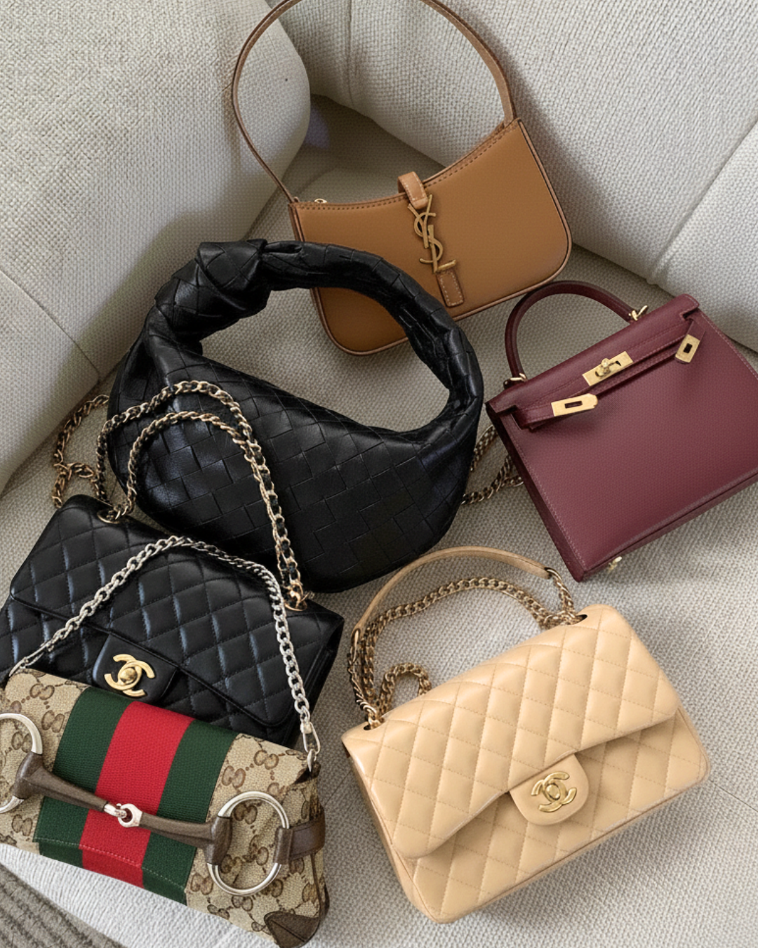 Structured luxury handbags spotted during Paris Haute Couture Week January 2026